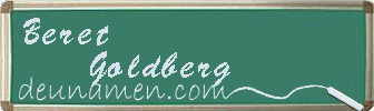 Beret Goldberg Visitenkarte